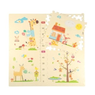 Luxma Gruba mata piankowa Eva duże puzzle pankowe 120x120x 1cm 4szt miarka EM2001