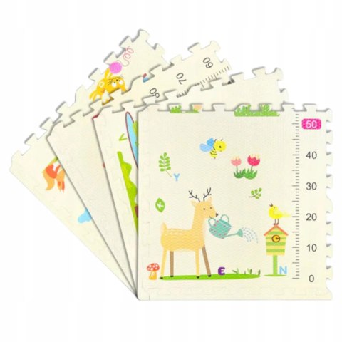 Luxma Gruba mata piankowa Eva duże puzzle pankowe 120x120x 1cm 4szt miarka EM2001 Luxma Gruba mata piankowa Eva duże puzzle pankowe 120x120x 1cm 4szt miarka EM2001