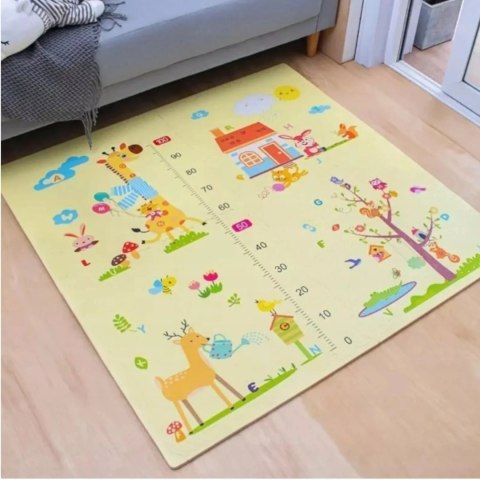 Luxma Gruba mata piankowa Eva duże puzzle pankowe 120x120x 1cm 4szt miarka EM2001 Luxma Gruba mata piankowa Eva duże puzzle pankowe 120x120x 1cm 4szt miarka EM2001