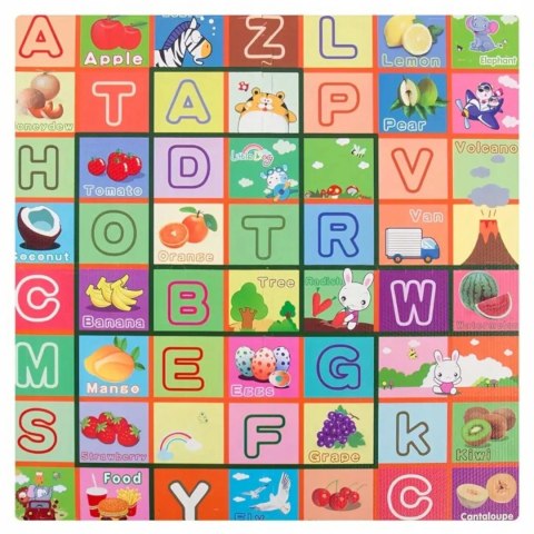 Luxma Gruba mata piankowa Eva duże puzzle pankowe 120x120x 1cm alfabet EM2002O Luxma Gruba mata piankowa Eva duże puzzle pankowe 120x120x 1cm alfabet EM2002O
