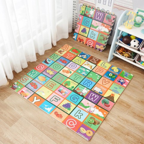 Luxma Gruba mata piankowa Eva duże puzzle pankowe 120x120x 1cm alfabet EM2002O Luxma Gruba mata piankowa Eva duże puzzle pankowe 120x120x 1cm alfabet EM2002O