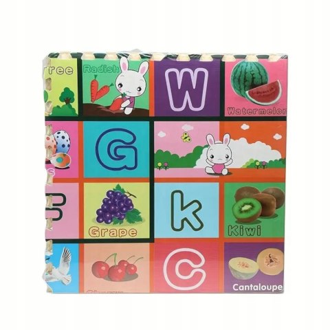 Luxma Gruba mata piankowa Eva duże puzzle pankowe 120x120x 1cm alfabet EM2002O Luxma Gruba mata piankowa Eva duże puzzle pankowe 120x120x 1cm alfabet EM2002O