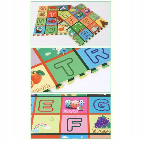 Luxma Gruba mata piankowa Eva duże puzzle pankowe 120x120x 1cm alfabet EM2002O Luxma Gruba mata piankowa Eva duże puzzle pankowe 120x120x 1cm alfabet EM2002O