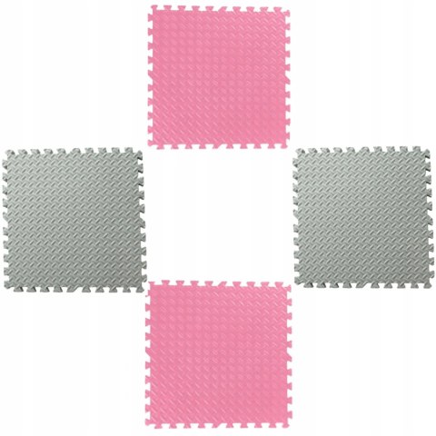 Luxma Gruba mata piankowa Eva duże puzzle piankowe XXL 120x120x 1cm 4szt EM1002RS
