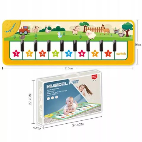 Luxma Mata muzyczna interaktywna dla maluszka zwierzątka LY898-1B Luxma Mata muzyczna interaktywna dla maluszka zwierzątka LY898-1B
