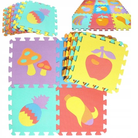 Luxma Puzzle piankowe mata 10szt owoce warzywa CB-111 Luxma Puzzle piankowe mata 10szt owoce warzywa CB-111