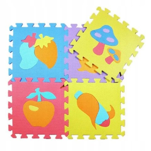 Luxma Puzzle piankowe mata 10szt owoce warzywa CB-111 Luxma Puzzle piankowe mata 10szt owoce warzywa CB-111