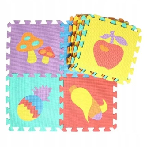 Luxma Puzzle piankowe mata 10szt owoce warzywa CB-111 Luxma Puzzle piankowe mata 10szt owoce warzywa CB-111