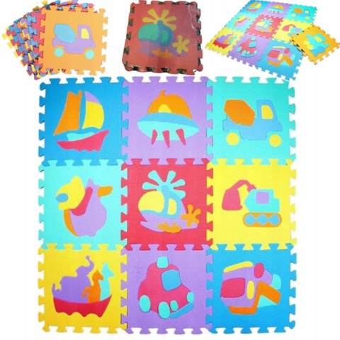 Luxma Puzzle piankowe mata Eva 10 szt pojazdy CB-114 Luxma Puzzle piankowe mata Eva 10 szt pojazdy CB-114