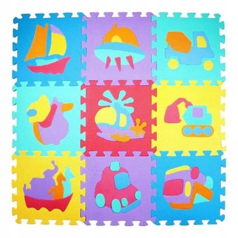 Luxma Puzzle piankowe mata Eva 10 szt pojazdy CB-114 Luxma Puzzle piankowe mata Eva 10 szt pojazdy CB-114