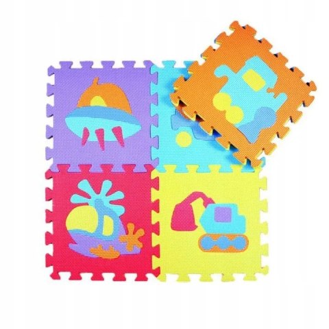 Luxma Puzzle piankowe mata Eva 10 szt pojazdy CB-114 Luxma Puzzle piankowe mata Eva 10 szt pojazdy CB-114