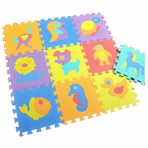 Luxma Puzzle piankowe mata Eva 10szt zwierzęta CB-115 Luxma Puzzle piankowe mata Eva 10szt zwierzęta CB-115