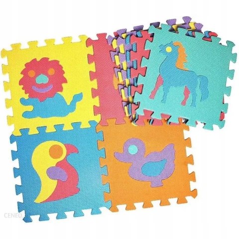 Luxma Puzzle piankowe mata Eva 10szt zwierzęta CB-115 Luxma Puzzle piankowe mata Eva 10szt zwierzęta CB-115