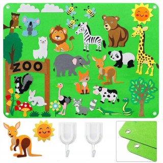 Luxma Tablica filcowa zabawka filcowa mata na rzepy zoo F22
