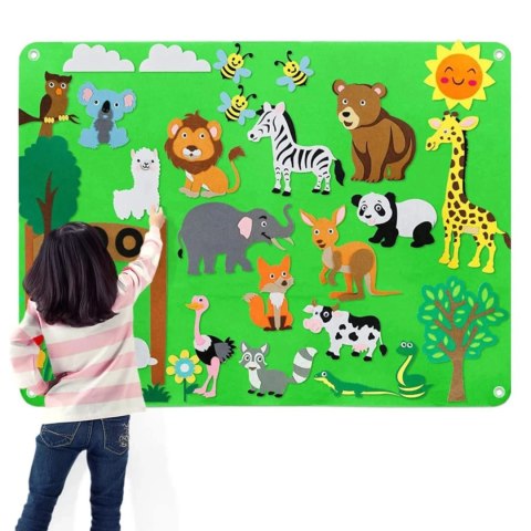 Luxma Tablica filcowa zabawka filcowa mata na rzepy zoo F22 Luxma Tablica filcowa zabawka filcowa mata na rzepy zoo F22