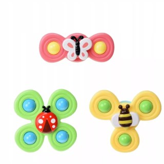 Luxma 3 przyssawki sensoryczne grzechotka spinner ME-042
