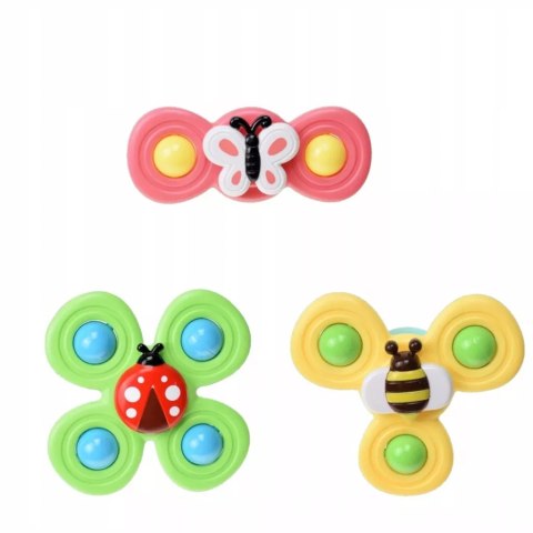 Luxma 3 przyssawki sensoryczne grzechotka spinner ME-042