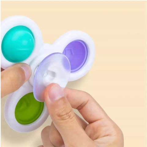 Luxma 3 przyssawki sensoryczne grzechotka spinner ME-042