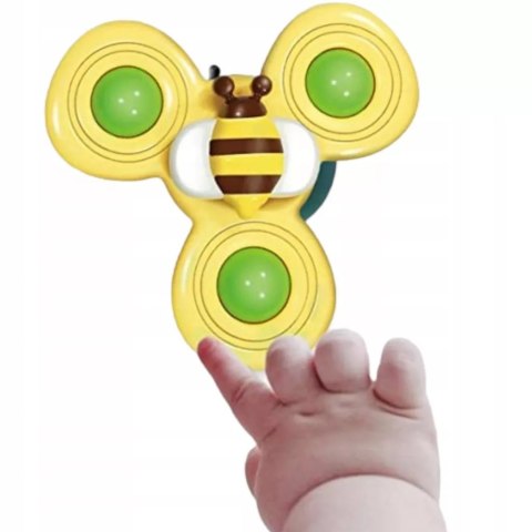 Luxma 3 przyssawki sensoryczne grzechotka spinner ME-042