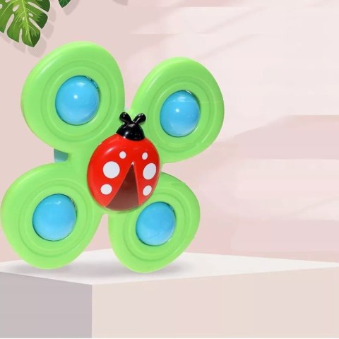 Luxma 3 przyssawki sensoryczne grzechotka spinner ME-042
