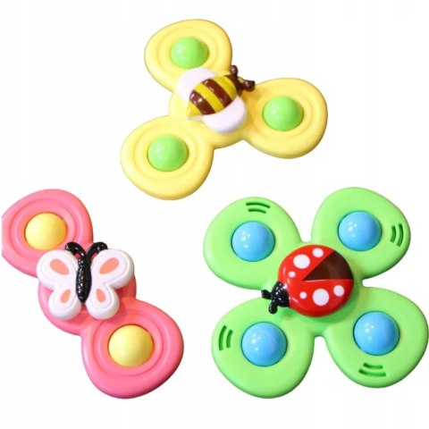 Luxma 3 przyssawki sensoryczne grzechotka spinner ME-042