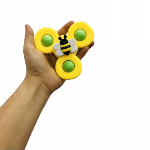 Luxma 3 przyssawki sensoryczne grzechotka spinner ME-042