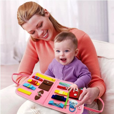 Luxma Tablica manipulacyjna książka filcowa edukacyjna składana dla dzieci F43 Luxma Tablica manipulacyjna książka filcowa edukacyjna składana dla dzieci F43
