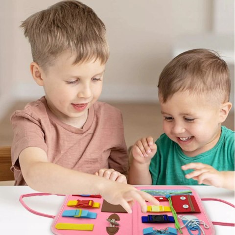 Luxma Tablica manipulacyjna książka filcowa edukacyjna składana dla dzieci F43 Luxma Tablica manipulacyjna książka filcowa edukacyjna składana dla dzieci F43