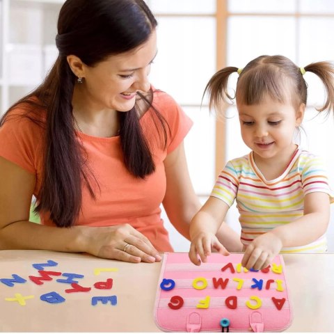 Luxma Tablica manipulacyjna książka filcowa edukacyjna składana dla dzieci F43 Luxma Tablica manipulacyjna książka filcowa edukacyjna składana dla dzieci F43