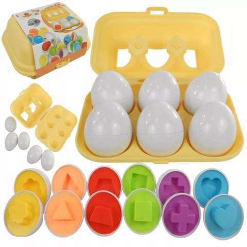 Luxma Układanka sorter jajka Montessori kolory DF24A Luxma Układanka sorter jajka Montessori kolory DF24A
