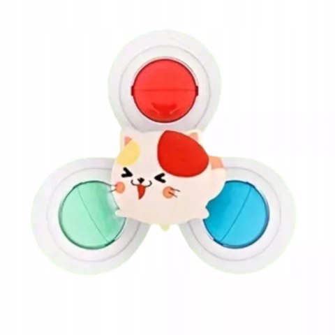 Luxma Zestaw 3 przyssawki sensoryczne grzechotka top spinner dla dzieci 168JT-7