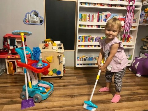 Luxma Zestaw do sprzątania dla dzieci teleskopowe kije 9 Luxma Zestaw do sprzątania dla dzieci teleskopowe kije 9