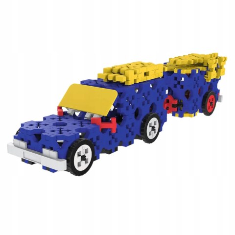Trefl Zestaw klocków Connect 3w1: Pojazdy budowlane / SUV z przyczepą Trefl 61979