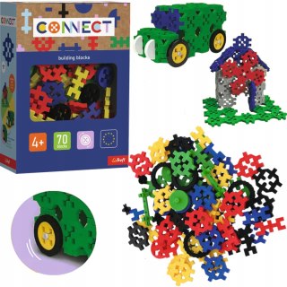 Trefl Zestaw klocków Connect - Basic Boy 70 elementów 4+ Trefl 61987