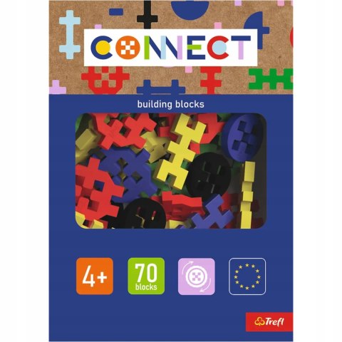 Trefl Zestaw klocków Connect - Basic Boy 70 elementów 4+ Trefl 61987