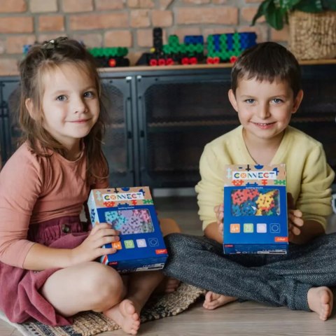 Trefl Zestaw klocków Connect - Basic Boy 70 elementów 4+ Trefl 61987