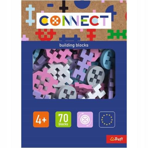 Trefl Zestaw klocków Connect - Basic Girl 70 elementów 4+ Trefl 61982 Trefl Zestaw klocków Connect - Basic Girl 70 elementów 4+ Trefl 61982