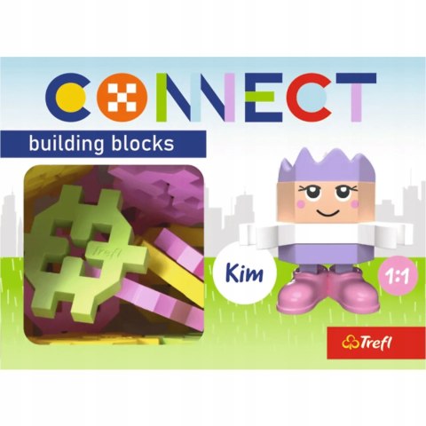 Trefl Zestaw klocków Connect - Pocket Girl: Kim 35 elementów 4+ Trefl 62003 Trefl Zestaw klocków Connect - Pocket Girl: Kim 35 elementów 4+ Trefl 62003