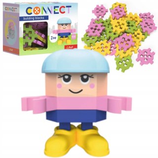 Trefl Zestaw klocków Connect - Pocket Girl: Zoe 35 elementów 4+ Trefl 61980