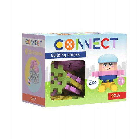 Trefl Zestaw klocków Connect - Pocket Girl: Zoe 35 elementów 4+ Trefl 61980 Trefl Zestaw klocków Connect - Pocket Girl: Zoe 35 elementów 4+ Trefl 61980