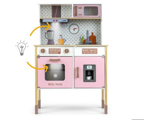 Milly Mally Milly Mally Drewniana kuchnia Bjorn - Pink