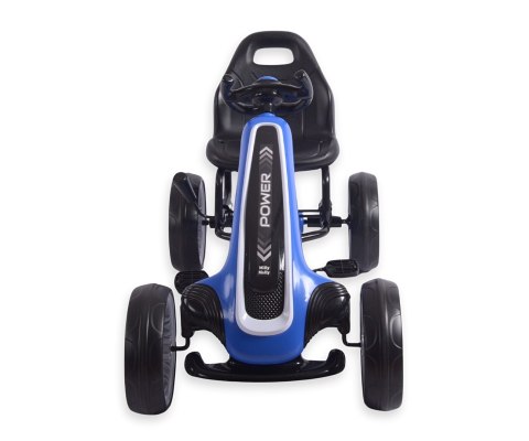 Milly Mally Milly Mally Gokart na pedały Power Blue Milly Mally Milly Mally Gokart na pedały Power Blue
