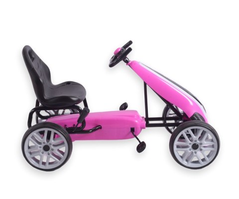 Milly Mally Milly Mally Gokart na pedały Power Pink Milly Mally Milly Mally Gokart na pedały Power Pink