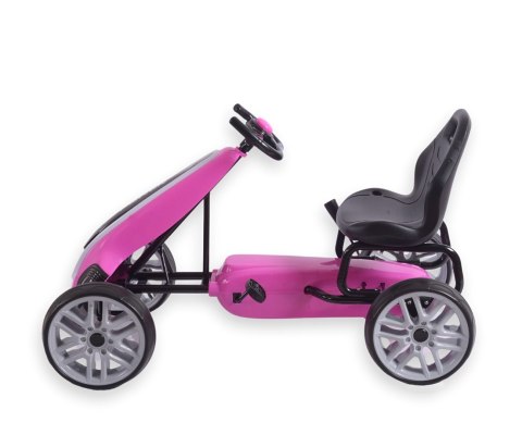 Milly Mally Milly Mally Gokart na pedały Power Pink Milly Mally Milly Mally Gokart na pedały Power Pink