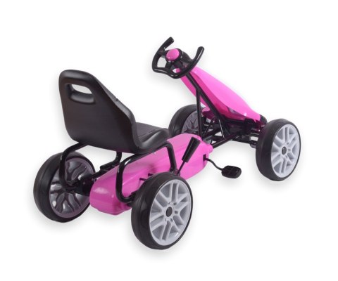 Milly Mally Milly Mally Gokart na pedały Power Pink Milly Mally Milly Mally Gokart na pedały Power Pink