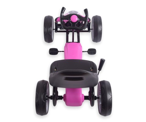Milly Mally Milly Mally Gokart na pedały Power Pink Milly Mally Milly Mally Gokart na pedały Power Pink