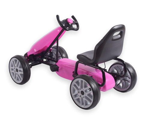 Milly Mally Milly Mally Gokart na pedały Power Pink Milly Mally Milly Mally Gokart na pedały Power Pink