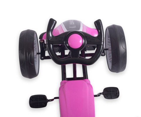 Milly Mally Milly Mally Gokart na pedały Power Pink Milly Mally Milly Mally Gokart na pedały Power Pink