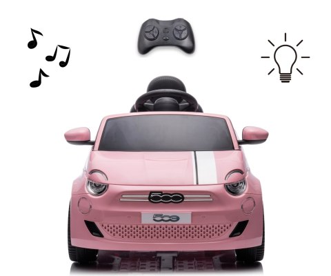 Milly Mally Milly Mally Pojazd na akumulator Fiat 500e Pink