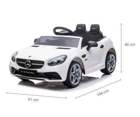 Milly Mally Milly Mally Pojazd na akumulator Mercedes-Benz SLC White Milly Mally Milly Mally Pojazd na akumulator Mercedes-Benz SLC White
